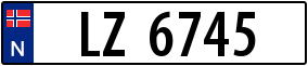 Trailer License Plate
